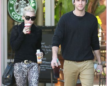 Exclusive Miley Cyrus And Liam Stop For Coffee